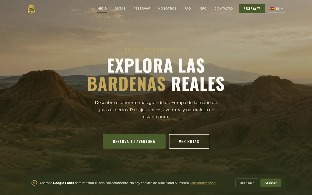 Captura de Rutas guiadas en 4x4