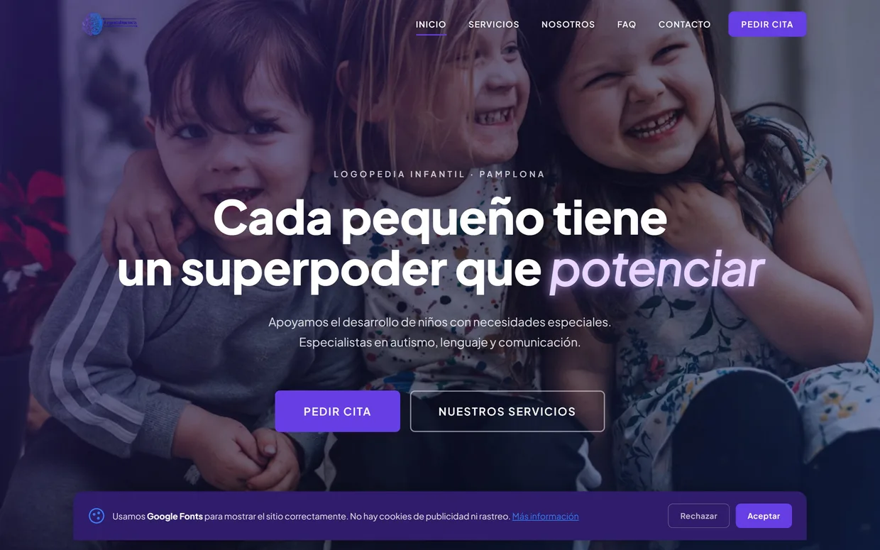 Captura de Centro de logopedia infantil